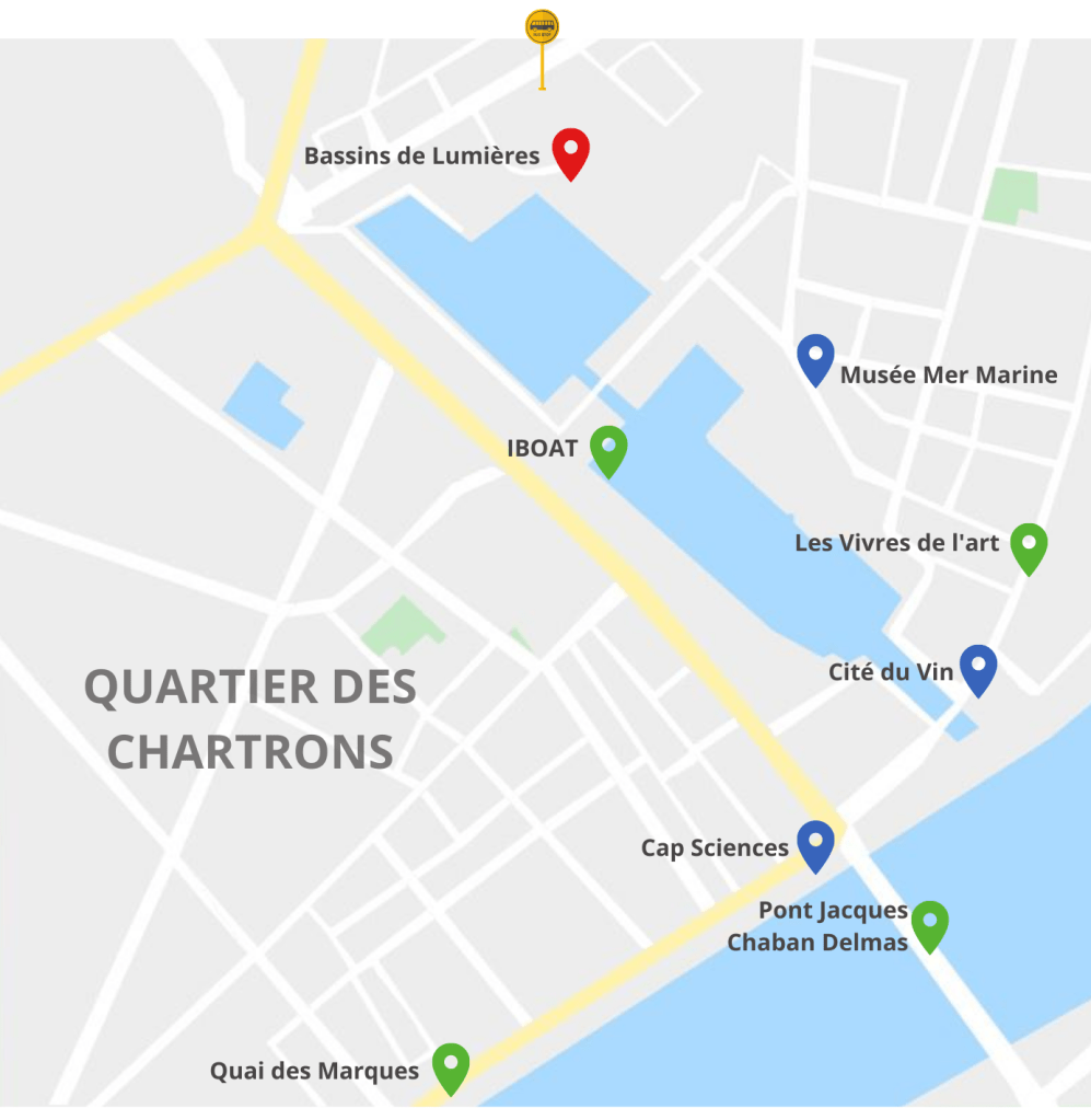 bassins de lumieres bordeaux carte