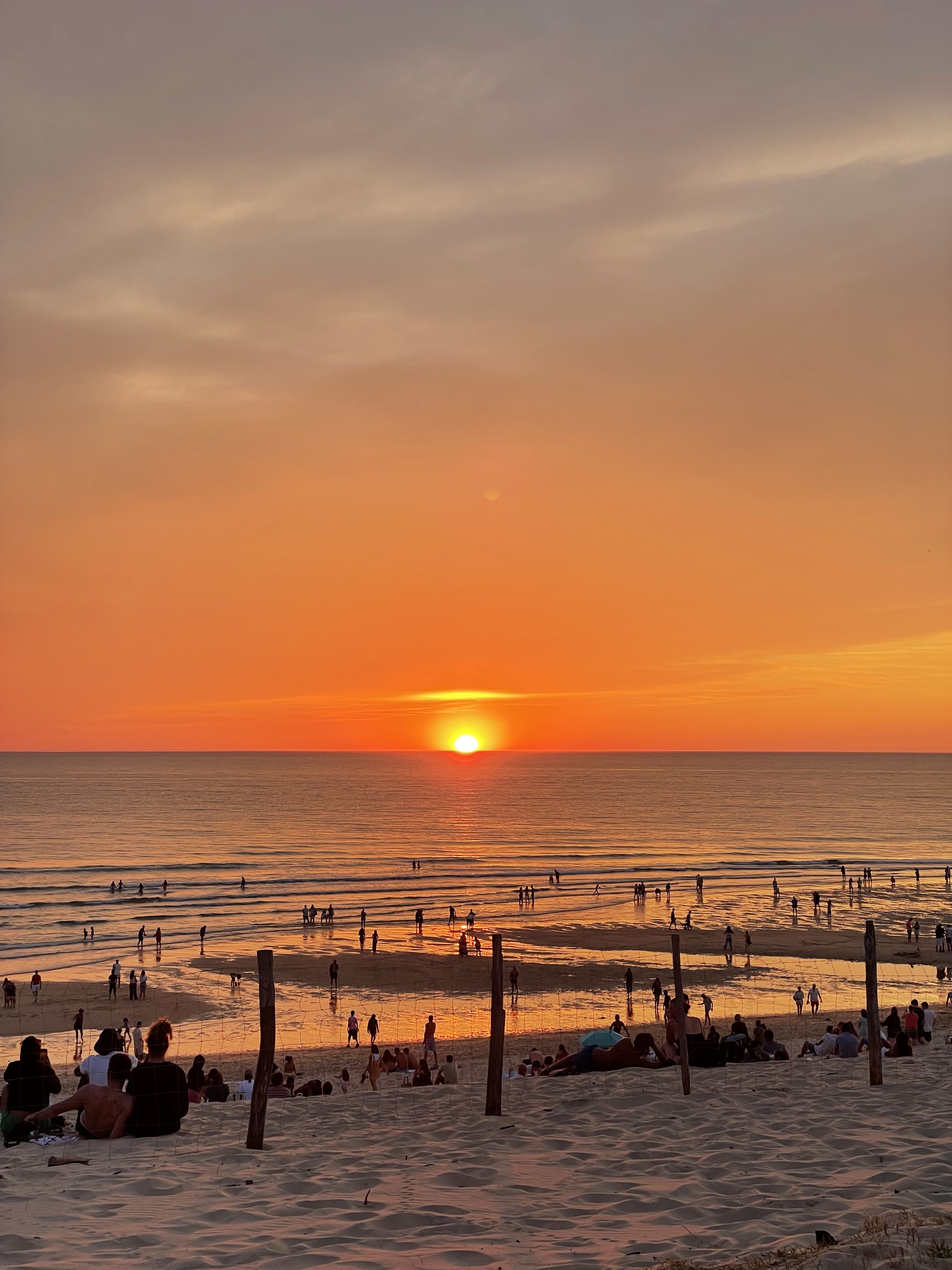 Biscarrosse Plage sunset landes